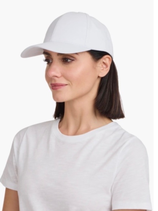Bruno Magli Twill White Baseball Cap in L/XL - NEW main image 4